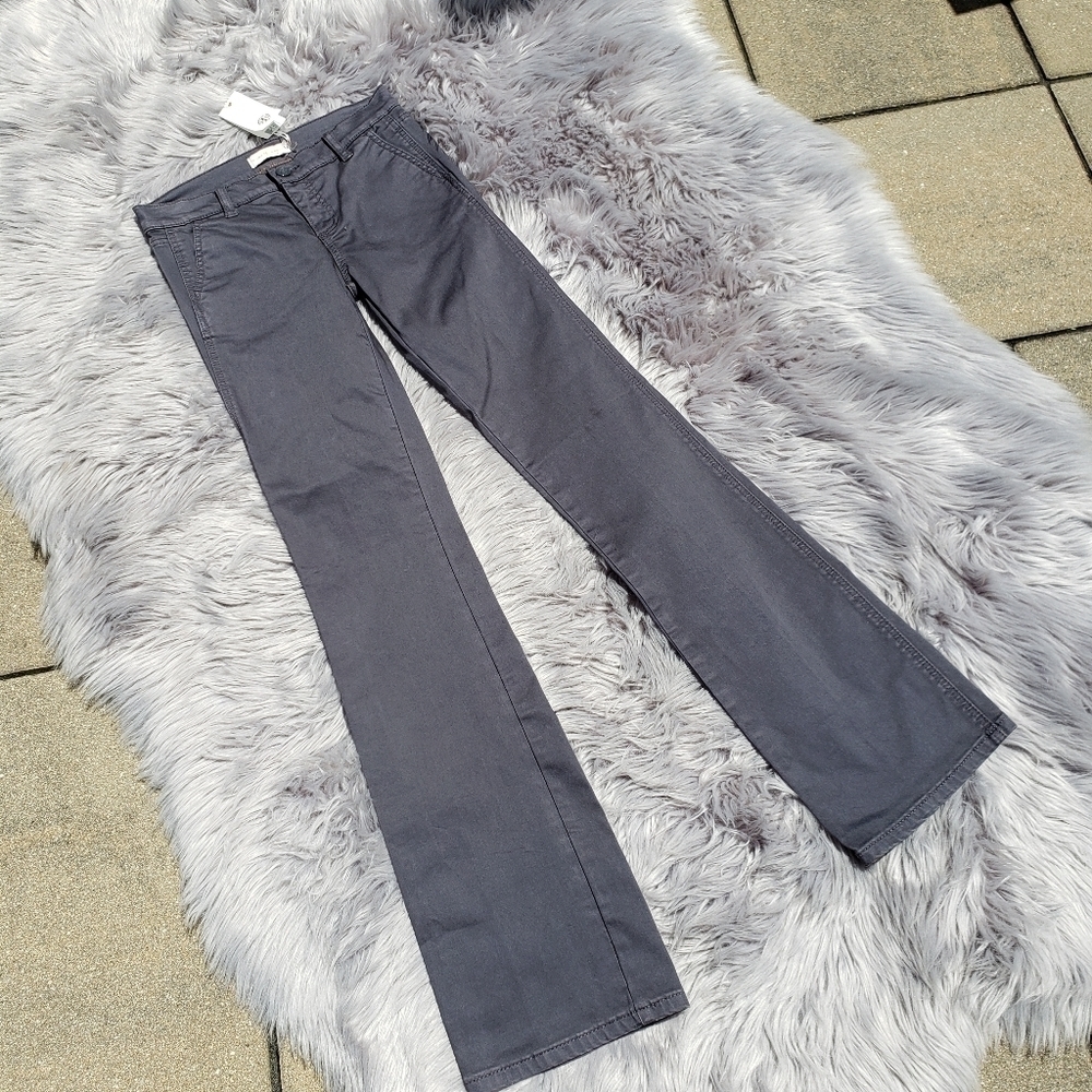 NWT Tory Burch Sabrina Flare Jeans Gray size 24 - Picture 3 of 12